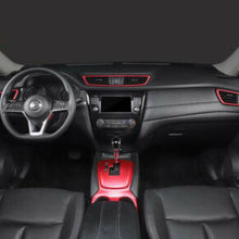 For Nissan Rogue 2014-20 ABS Red Carbon Fiber car inner door handle panel cover
