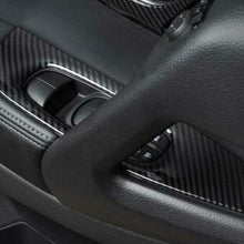 For Nissan Rogue 2014-20 ABS Carbon Fiber Car Window lift panel switch Trim 4PCS