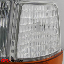 Fit 92-96 Ford Bronco F150 F250 F350 Replacement Headlights Amber Bumper Corner