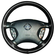 BLACK Leather Steering Wheel Cover for Honda Wheelskins Size 14 1/2 X 4 1/4