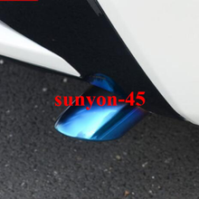 2020 For Toyota Corolla Stainless Tail Exhaust Muffler Tip End Pipe Baking blue