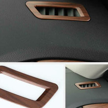 For Nissan Rogue 2014-2020 ABS Wood grain Dashboard L&R upon air outlets Trim