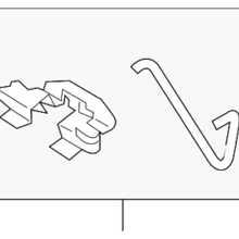 Genuine Toyota Brake Pads Hardware Kit 04948-12070