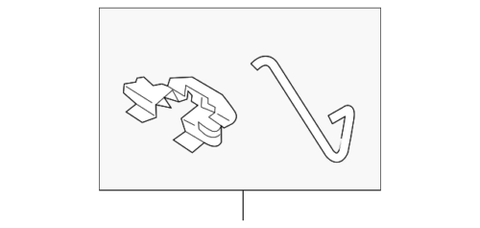 Genuine Toyota Brake Pads Hardware Kit 04948-12070