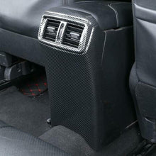 For Nissan Rogue 2014-2020 ABS Carbon fiber Rear Row Air outlets Anti-kick trim
