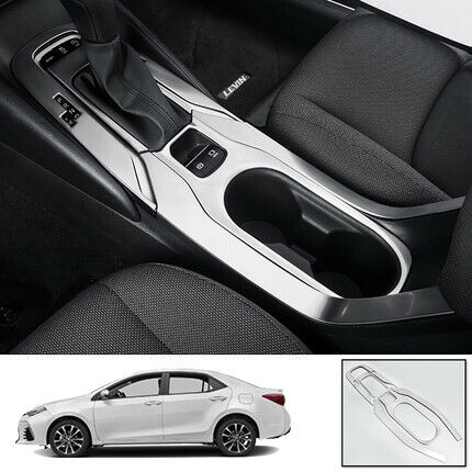 For Toyota Corolla 2019-2020 steel silver central console Gear shift panel trim