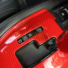 For Nissan Rogue 2014-2020 ABS Red Carbon Fiber car Gear shift panel&knob trim