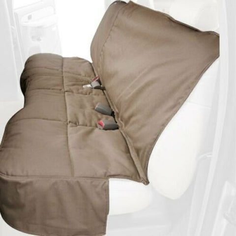 For Nissan Rogue 14-20 Canine Covers Polycotton Rear Row Taupe Seat Protector