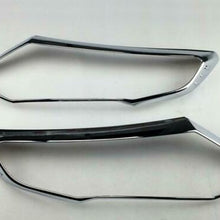 For Nissan Rogue 2017-20 ABS Chrome Car Front HeadLight Lamp Cover Trim 2pcs