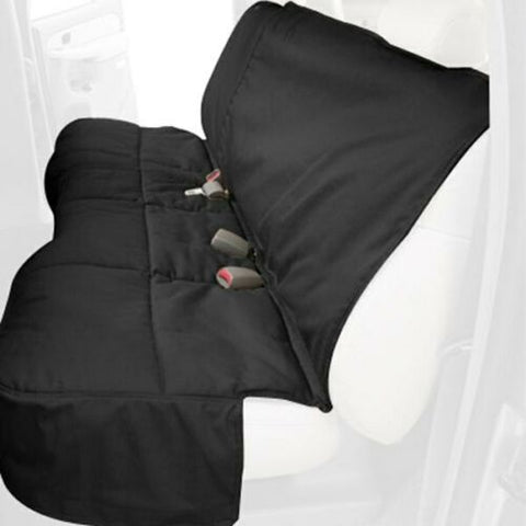 For Nissan Rogue 14-20 Canine Covers Polycotton Rear Row Black Seat Protector