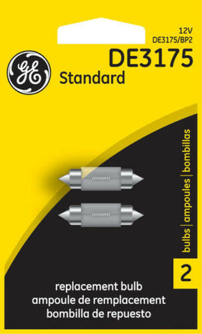 Dome Light Bulb-Standard Lamp Twin Blister Pack Rear GE Lighting DE3175/BP2