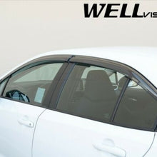 WellVisors BLACK TRIM Side Window Visor Rain Guard For 2020-Up Toyota Corolla