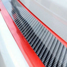 Car Carbon Fiber Rubber Moulding Strip Soft Trim Bumper DIY Door Sill Protector