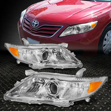 FOR 2010-2011 TOYOTA CAMRY CHROME HOUSING AMBER CORNER PROJECTOR HEADLIGHT NEW