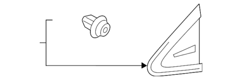 Genuine Toyota Corner Trim 60118-02220