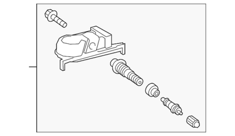 Genuine Toyota TPMS Sensor 42607-02100