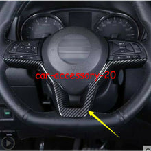 Carbon fiber Inner Steering wheel Decor Cover For Nissan Rogue X-Trail 2014-2020