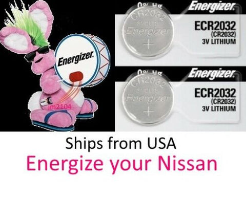 2 Pk Remote Key Fob & Smart Keyfob Energizer Battery CR2032 Fits NISSAN