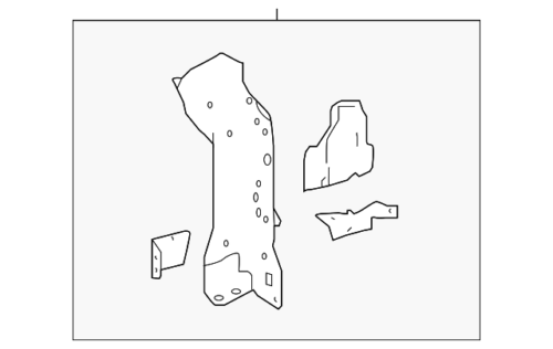 Genuine Toyota Radiator Support Side Panel 53202-47903