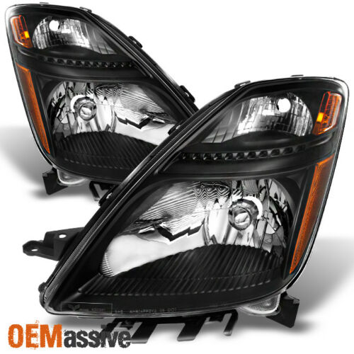 Fits 2006 2007 2008 2009 Toyota Prius Halogen Type Black Headlights Replacement
