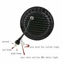 LED Headlight For Harley Motorcycle 7" inch Round Motorcycle Driving Light DRL