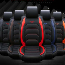 Universal Full Set Car Seat Cover PU Leather Cushion 5 Seats Front Rear Cover US