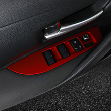 For Toyota Corolla 2019-2020 red Window lift panel switch cover trim 4pcs