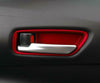 For Toyota Corolla 2019-2020 Matte red Interior door bowl sticker trim 4PCS