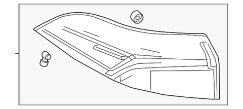 Genuine Toyota Lens & Housing 81561-12D10