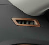 For Nissan Rogue 2014-2020 ABS Wood grain Dashboard L&R upon air outlets Trim