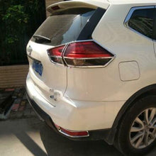 For Nissan Rogue 2017-2020 ABS Chrome Car Rear HeadLight Lamp Cover Trim 2pcs