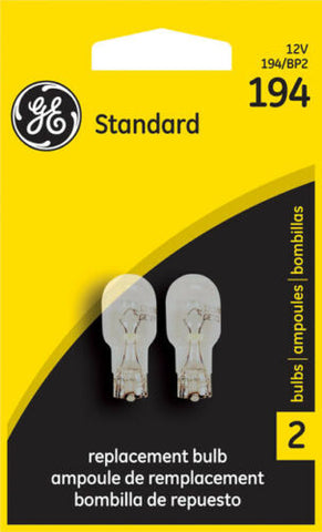 Side Marker Light Bulb-Standard Lamp Twin Blister Pack GE Lighting 194/BP2