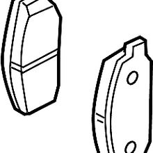Nissan/INFINITI D4060-4CA0C Disc Brake Pad Set (Rear).