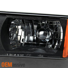 Fit 02-06 Avalanche Body Cladding Model Black Headlights + Bumper Signal Lights