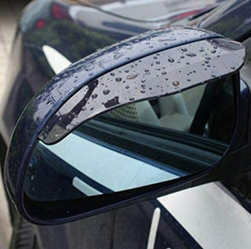 Two Piece Smoke Black Mirror Rain Visor Guard For Toyota Models