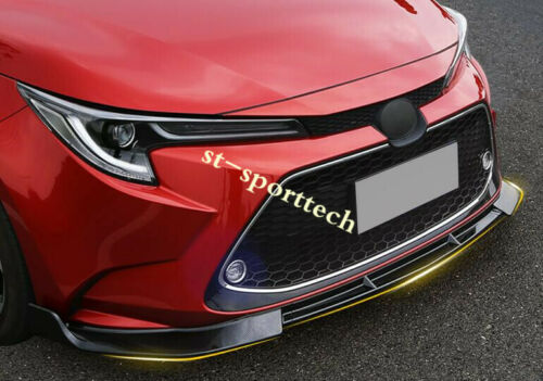 For Toyota Corolla Sedan 2020+ Front Bumper Lip Body Kit Spoiler Splitter 3pcs