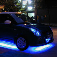 8 Color LED Strip Under Car Truck Tube Underglow Underbody Neon Light Music Kit
