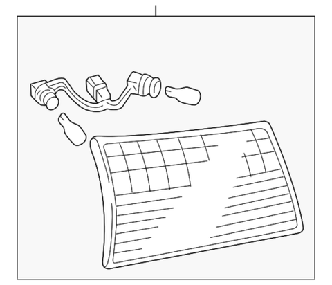 Genuine Toyota Combo Lamp Assembly 81670-AE010
