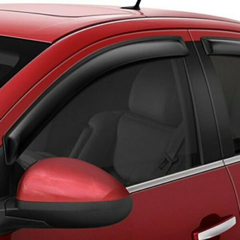 For Nissan Rogue Sport 17-20 Window Deflectors Tape-On Standard Ventvisor Smoke