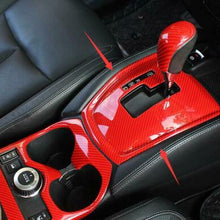 For Nissan Rogue 2014-2020 ABS Red Carbon Fiber Car Gear shift panel Cover trim