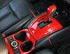 For Nissan Rogue 2014-2020 ABS Red Carbon Fiber Car Gear shift panel Cover trim