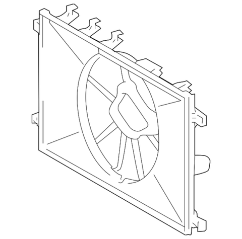 Genuine Toyota Fan Shroud 16711-F2010