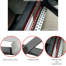US Accessories Carbon Fiber Car Door Welcome Plate Sill Scuff Cover Trim Sticker