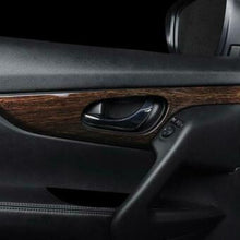 For Nissan Rogue 2014-2020 ABS Wood grain Car inner door panel cover Trim 8PCS