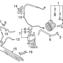 2006-2015 Mazda MX-5 Miata Power Steering Return Hose NE51-32-684