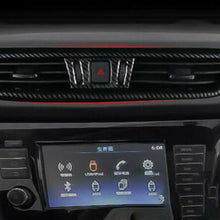 For Nissan Rogue 2014-2020 ABS Carbon Fiber Dashboard air outlets vent Trim 3pcs