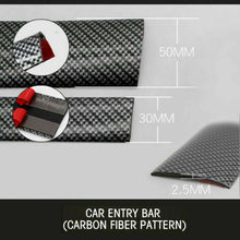 Car Carbon Fiber Stickers Auto Door Plate Cover Anti Scratch Sticker Accessories