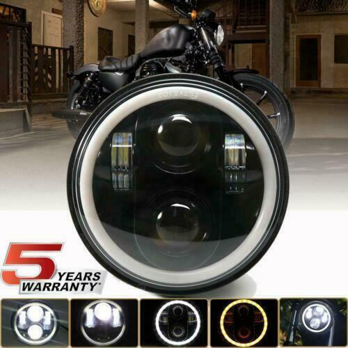 5.75 5 3/4 LED Headlight Sealed Projector DRL For Harley-Davidson Dyna Sportster