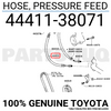 4441138071 Genuine Toyota HOSE, PRESSURE FEED 44411-38071