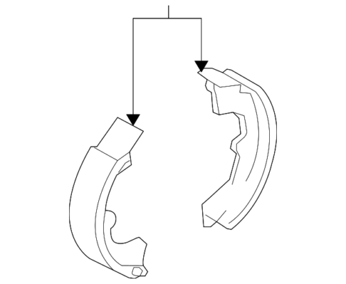 Genuine Toyota Brake Shoes 04495-02212